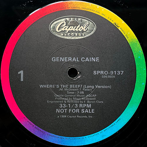 GENERAL CAINE // WHERE'S THE BEEF (7:05/3:59)