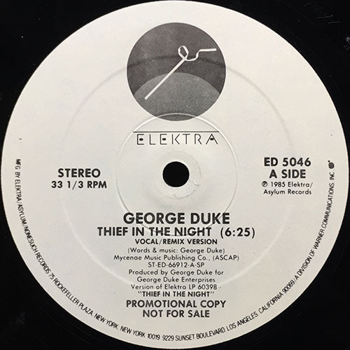 GEORGE DUKE // THIEF IN THE NIGHT (6:25/4:04) / DUB (6:09)