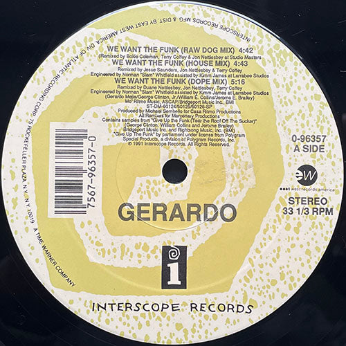 GERARDO // WE WANT THE FUNK (5VER) / FANDANGO