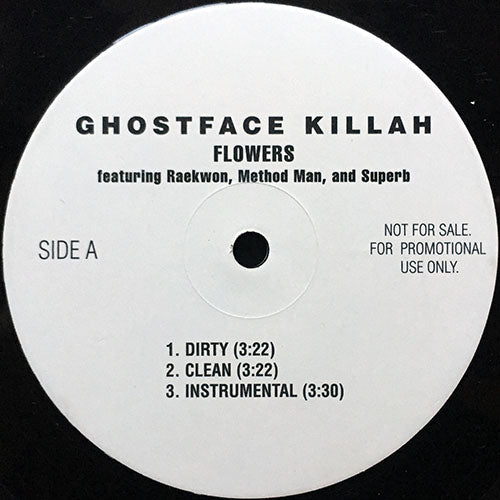 GHOSTFACE KILLAH feat. RAEKWON, METHOD MAN & SUPERB // FLOWERS (3VER) / THE WATCH (3VER)