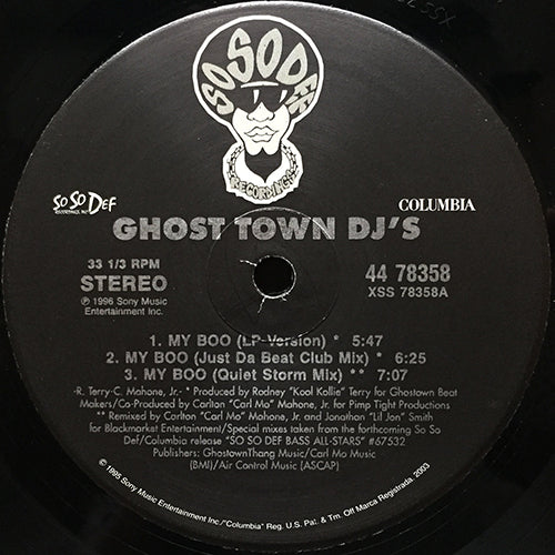 GHOST TOWN DJ'S // MY BOO (6VER)
