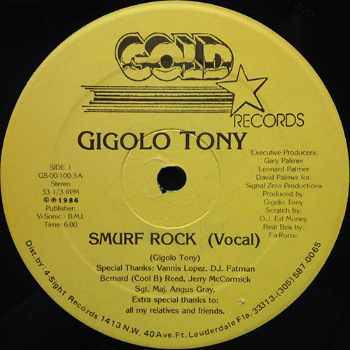 GIGOLO TONY // SMURF ROCK / (INSTRUMENTAL)