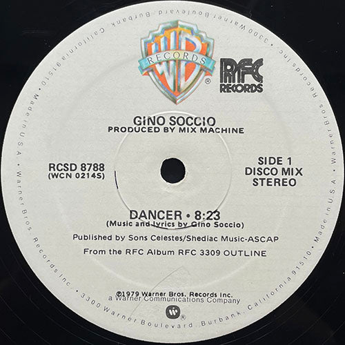 GINO SOCCIO // DANCER (8:23) / SO LONELY (2:03)