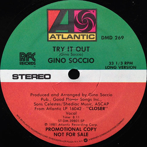 GINO SOCCIO // TRY IT OUT (8:11/6:14)