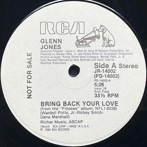 GLENN JONES // BRING BACK YOUR LOVE (5:26)