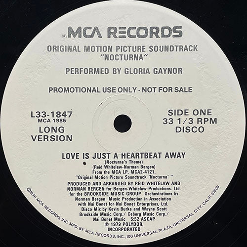 GLORIA GAYNOR // LOVE IS JUST A HEARTBREAK AWAY (5:52/3:21)