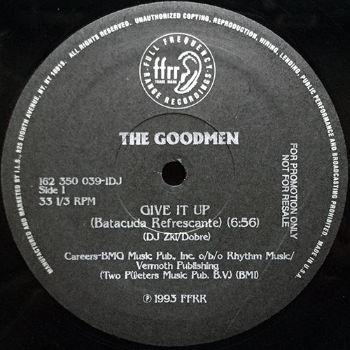 GOODMEN // GIVE IT UP (6:56) / LAND OF HAZE (7:30)