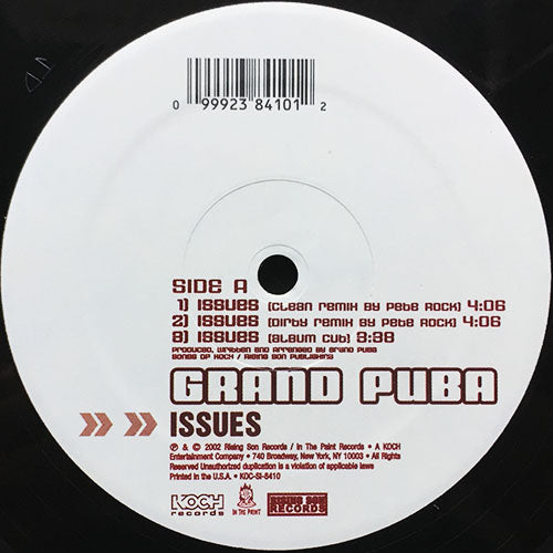 GRAND PUBA // ISSUES (3VER) / BABY MAMA DRAMA / KEEP IT MOVIN'