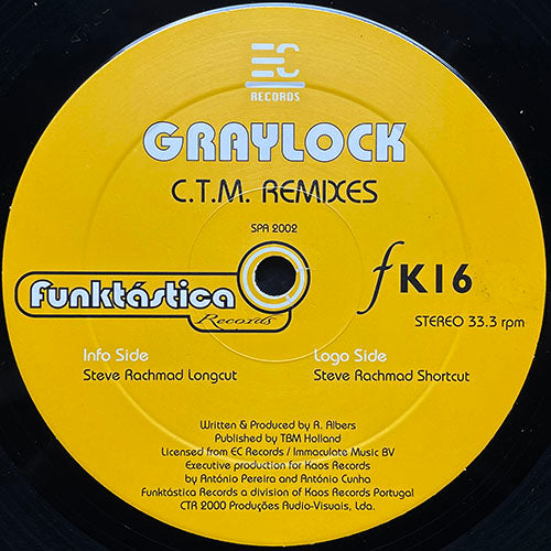 GRAYLOCK // C.T.M. (REMIXES) (STEVE RACHMAD LONGCUT) / (STEVE RACHMAD SHORTCUT)