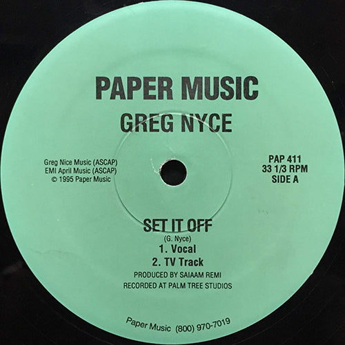 GREG NYCE // SET IT OFF (4VER)