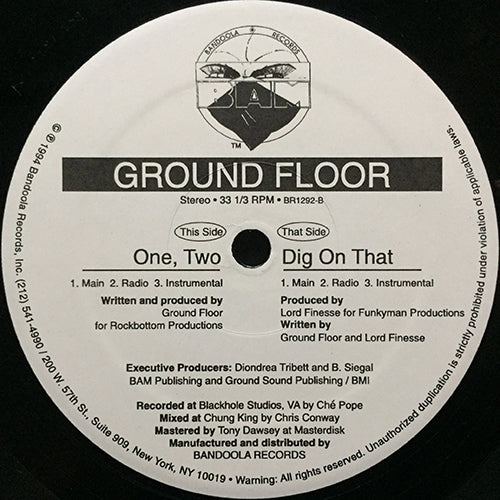 GROUND FLOOR // ONE, TWO (3VER) / DIG ON THAT (3VER)