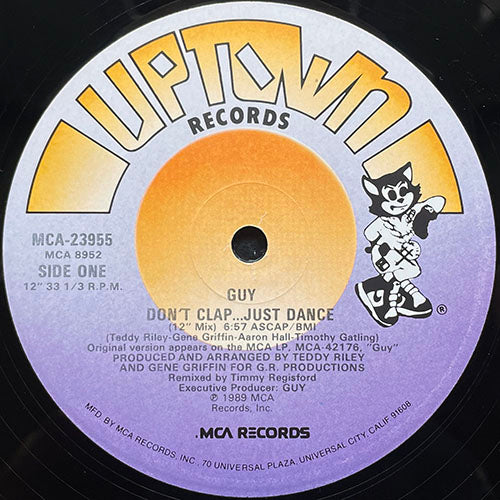 GUY // DON'T CLAP... JUST DANCE (12" MIX) (6:57) / (DUB) (6:09)