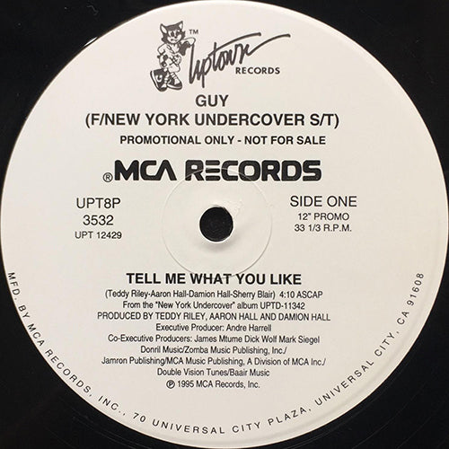 GUY / TYME // TELL ME WHAT YOU LIKE (4:10) / L.I.F.E. (3:16)