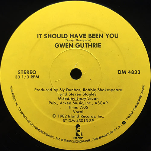 GWEN GUTHRIE // IT SHOULD HAVE BEEN YOU (7:05) / GETTING HOT (5:35)