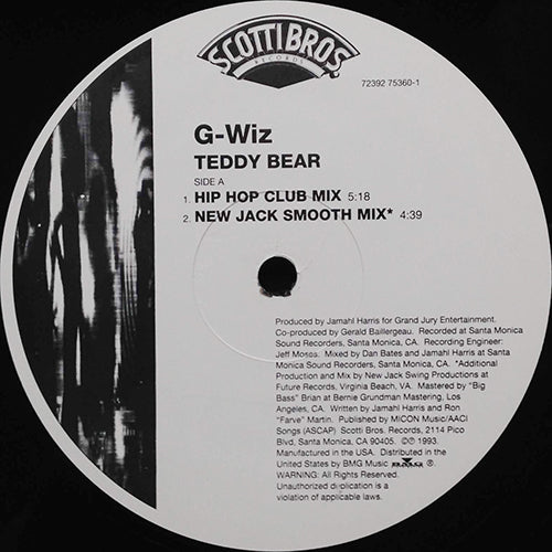G-WIZ // TEDDY BEAR (4VER)