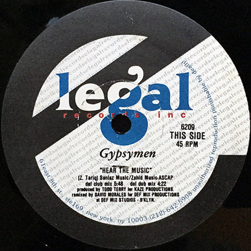 GYPSYMEN // HEAR THE MUSIC / BOUNCE – next records japan