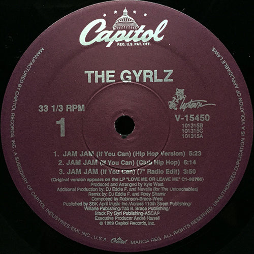 GYRLZ // JAM JAM (IF YOU CAN) (4VER) / WISHING YOU WERE HERE (2VER)