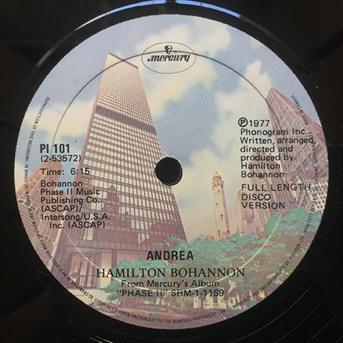 HAMILTON BOHANNON // BOHANNON DISCO SYMPHONY (7:16) / ANDREA (6:15)