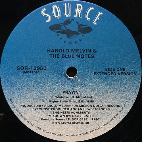 HAROLD MELVIN & THE BLUE NOTES // PRAYIN' (5:58) / YOUR LOVE IS TAKING ME ON A JOURNEY (5:55)