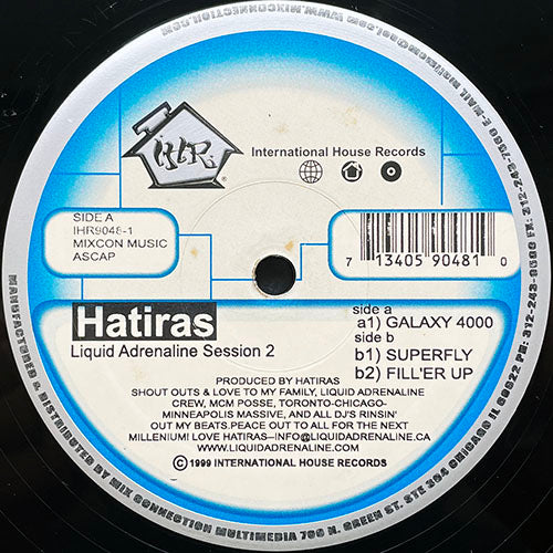 HATIRAS // LIQUID ADRENALINE SESSION 2 (EP) inc. GALAXY 4000 / SUPERFLY / FILL'ER UP