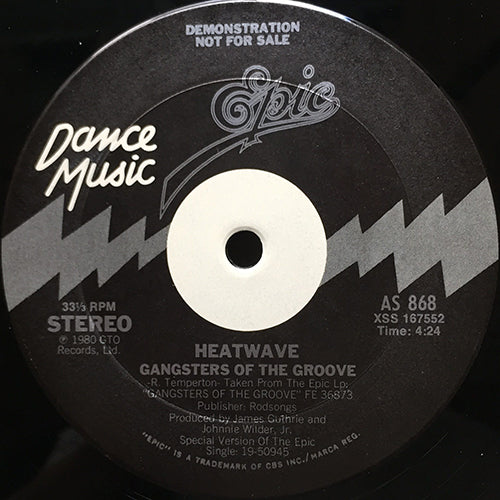 HEATWAVE // GANGSTERS OF THE GROOVE (4:24) / FIND SOMEONE LIKE YOU (3:58)