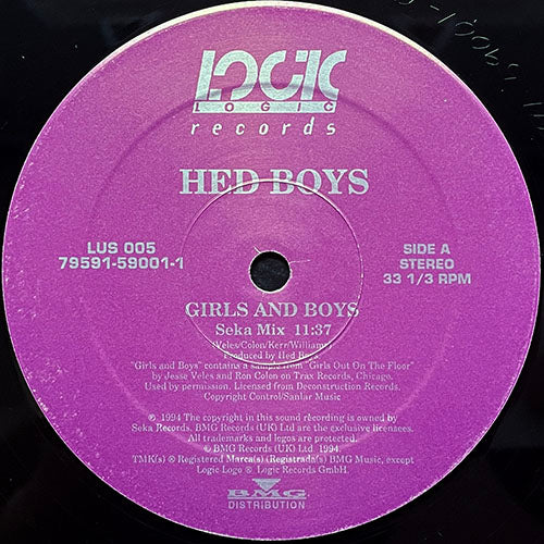 HED BOYS // GIRLS AND BOYS (SEKA MIX) (11:37) / (MO HEAD MIX) (11:28)