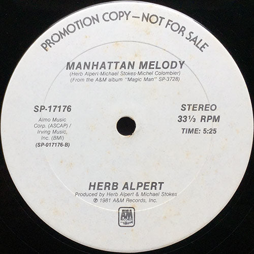 HERB ALPERT // MANHATTAN MELODY (5:25/3:35)