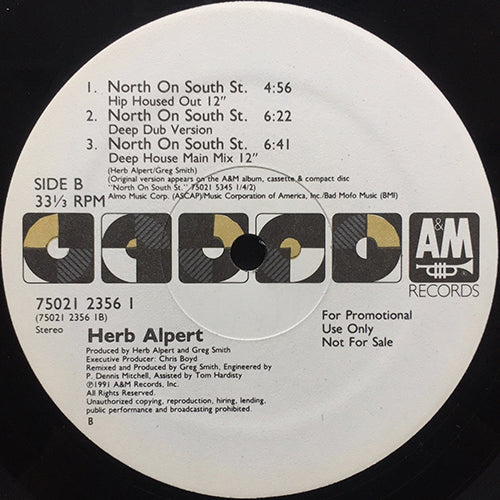 HERB ALPERT // NORTH ON SOUTH ST (7VER)