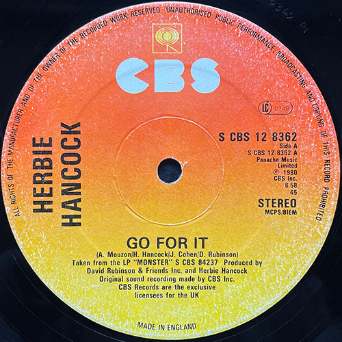 HERBIE HANCOCK // GO FOR IT (6:58) / MAKING LOVE (6:23) / TELL EVERYBODY (7:27)