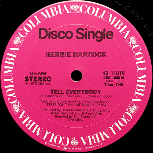 HERBIE HANCOCK // TELL EVERYBODY (7:48) / HONEY FROM THE JAR (5:36)