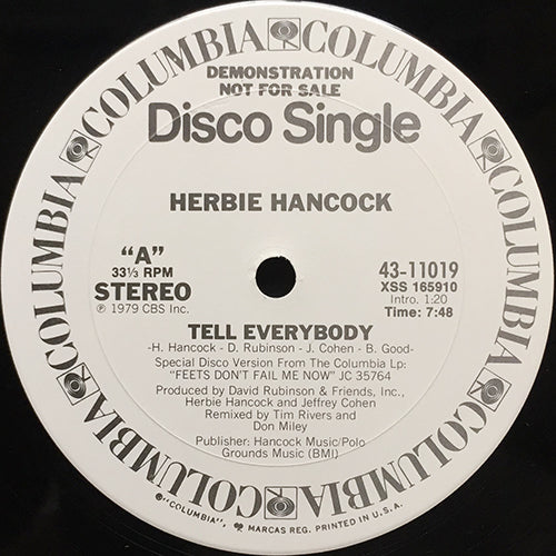 HERBIE HANCOCK // TELL EVERYBODY (7:48) / HONEY FROM THE JAR (5:36)