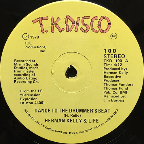 HERMAN KELLY & LIFE // DANCE TO THE DRUMMER'S BEAT (4:12) / EASY GOING (3:33)