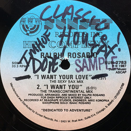 HEX COMPLEX (RALPHI ROSARIO) // I WANT YOU (3VER) / I WANT BEATS