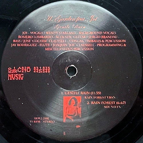 H. GARDEN feat. JOI // GENTLE RAIN (RAIN FOREST VERSION) / RAIN FOREST (SOUND FX) / CRAVIN' (JOE CLAUSSELL REMIX) (3VER)