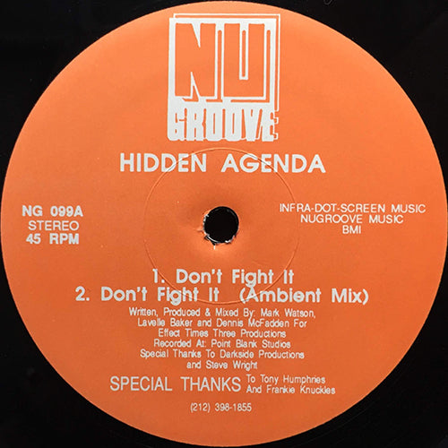 HIDDEN AGENDA // DON'T FIGHT IT (2VER) / YOU CAN'T RUN / POSE, FACE / PLEASUREFUL