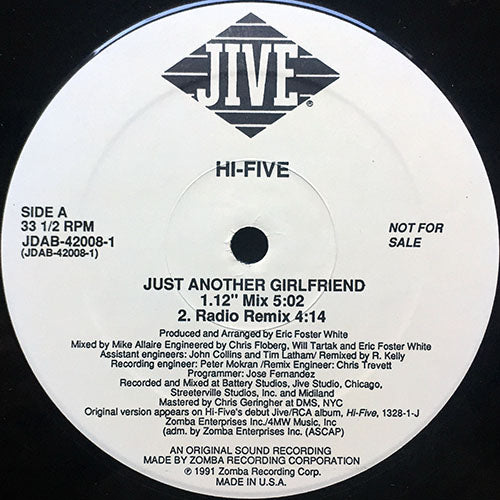 HI-FIVE // JUST ANOTHER GIRLFRIEND (3VER) / I CAN'T WAIT ANOTHER MINUTE