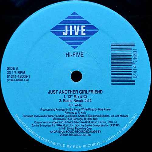 HI-FIVE // JUST ANOTHER GIRLFRIEND (3VER) / I CAN'T WAIT ANOTHER MINUTE