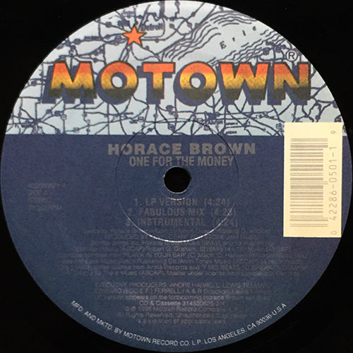 HORACE BROWN // ONE FOR THE MONEY (3VER) / TASTE YOUR LOVE (2VER)