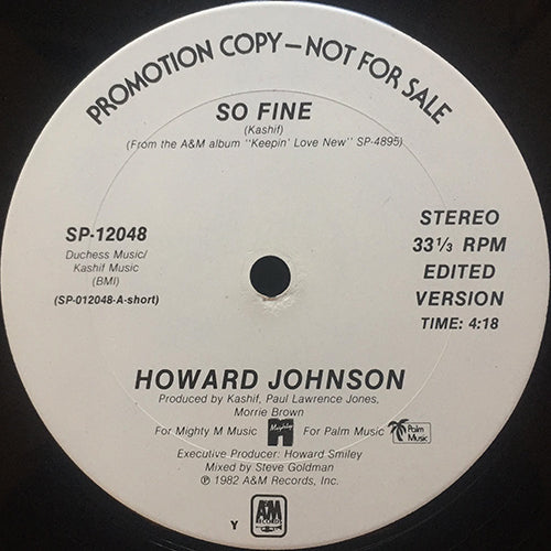 HOWARD JOHNSON // SO FINE (5:32/4:18)