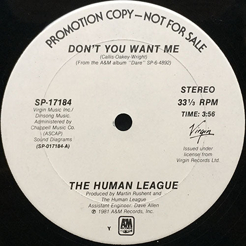 HUMAN LEAGUE // DON'T YOU WANT ME (3:56)