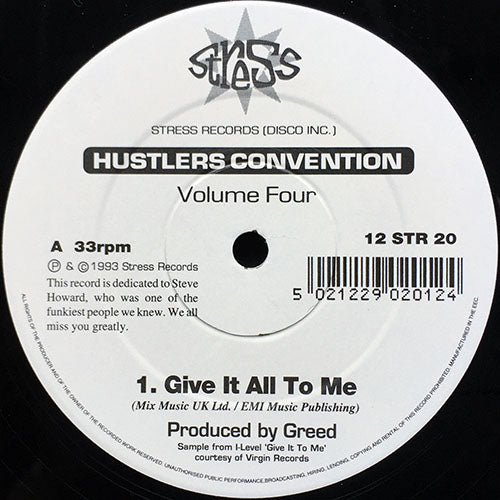 HUSTLERS CONVENTION // VOLUME FOUR (EP) inc. GIVE IT ALL TO ME/ FEELING OF LOVE / GET YOURSELF TOGETHER