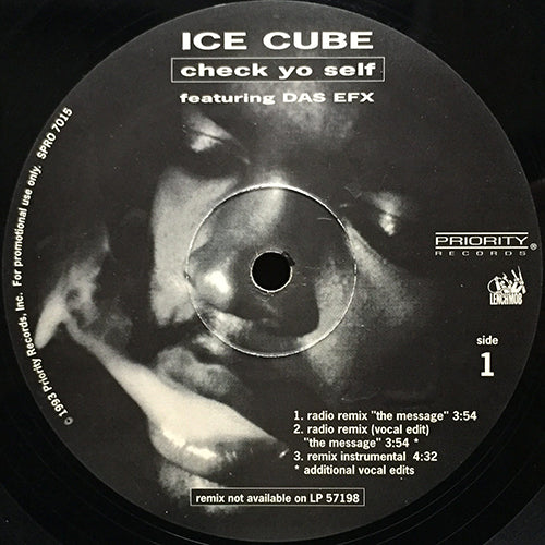 ICE CUBE feat. DAS EFX // CHECK YO SELF (3VER) / IT WAS A GOOD DAY (2VER)