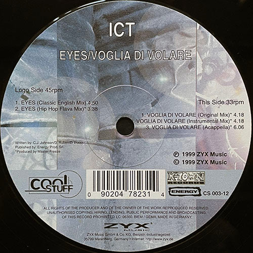 ICT // EYES (2VER) / VOGLIA DI VOLARE (3VER)