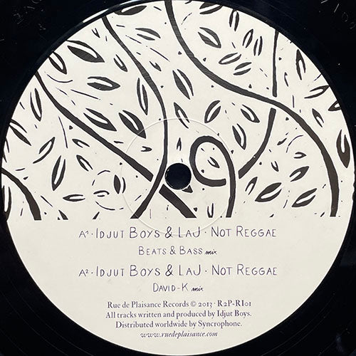 IDJUT BOYS & LAJ / QUAKERMAN // REGGAE LOVERS (EP) inc. NOT REGGAE (3VER) / SUICIDE LOVER