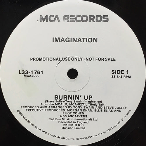 IMAGINATION // BURNIN' UP (4:50) / SO GOOD, SO RIGHT (7:00)