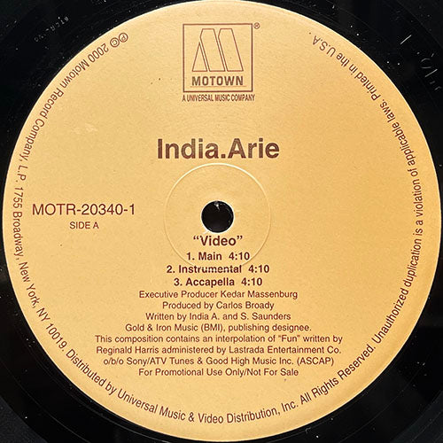 INDIA. ARIE // VIDEO (3VER)