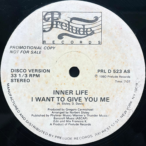 INNER LIFE // I WANT TO GIVE YOU ME (7:07/3:52)