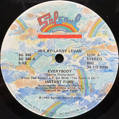 INSTANT FUNK // EVERYBODY (8:53) / FUNK-N-ROLL (4:13)