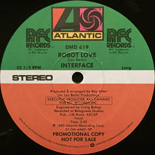 INTERFACE // ROBOT LOVE (5:32) / (DUB MIX) (5:36)