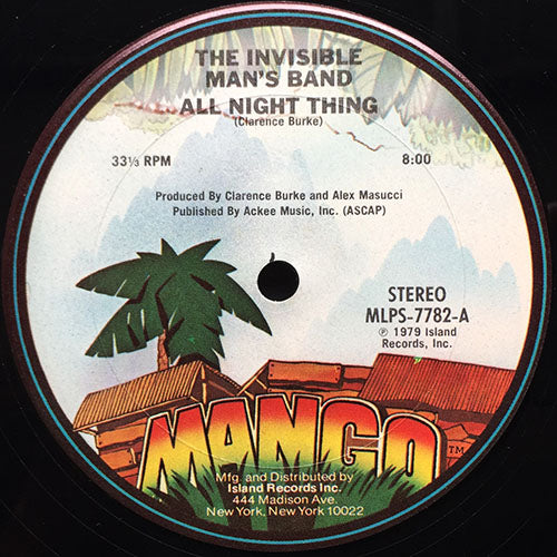 INVISIBLE MAN'S BAND // ALL NIGHT THING (8:00) / INST (8:00)